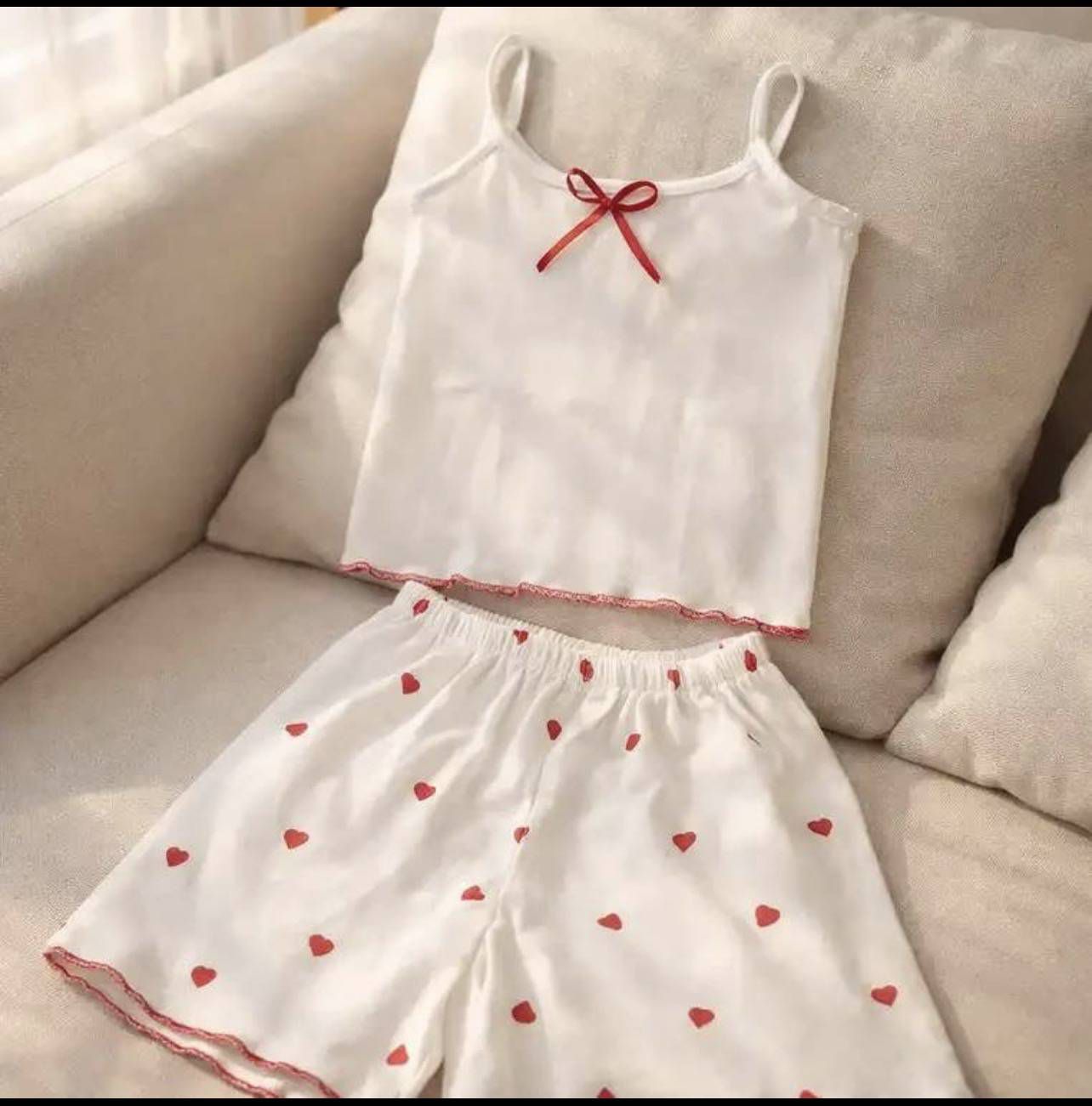 ست کراپ شورتک قلبی 🤩